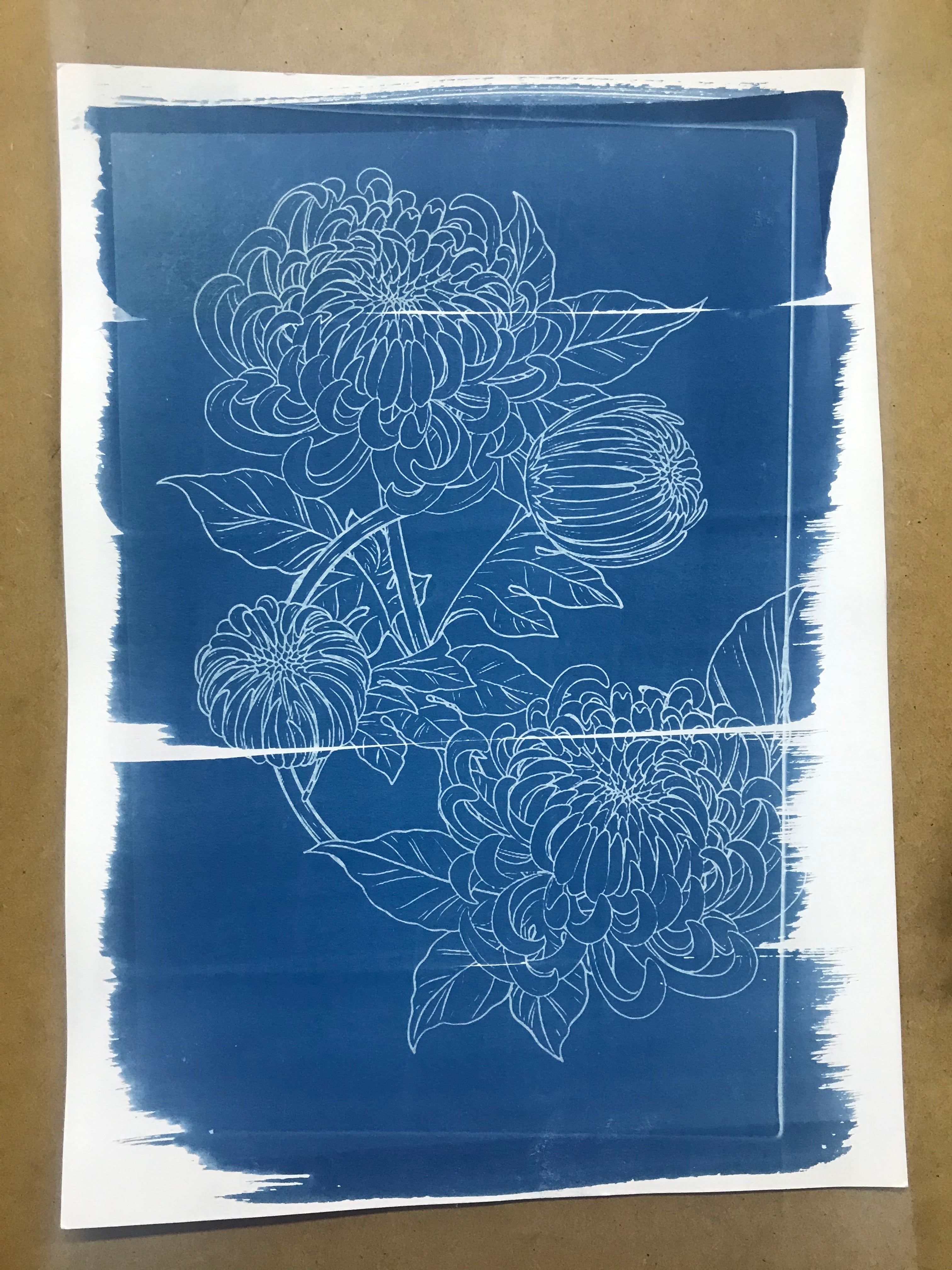 藍曬名信片 / Cyanotype Printed Post card "Workshop"